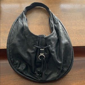 Black leather Cole Haan hobo
